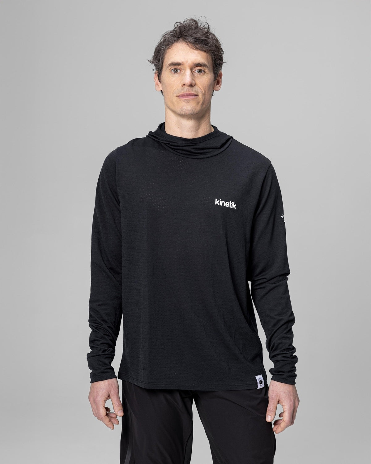 MERINOWOOL MEN BASLAYER HOODY-Maillot manches longues homme trail-running-kinetik-adrenalink