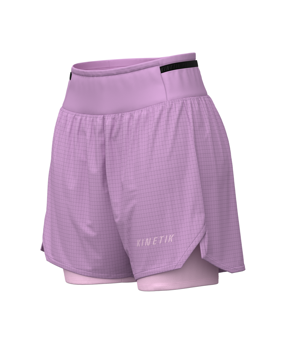 AEROK ULTRA TRAIL PINK GLO-Shorts-short avec cuissard femme trail running-kinetik-adrenalink