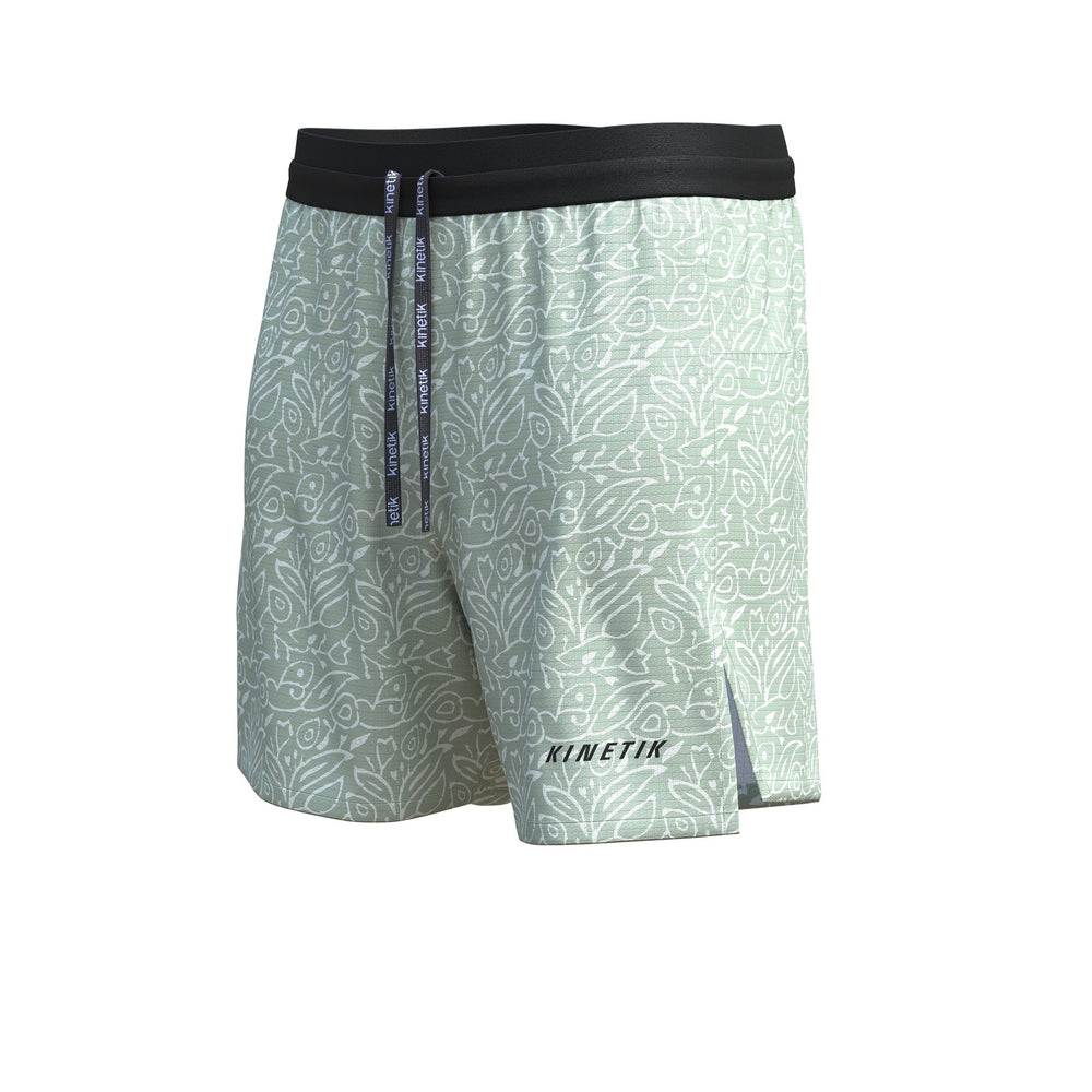AEROK 6 MEN LINDEN LEAF-Shorts-Short trail-running homme multipoche-kinetik-adrenalink