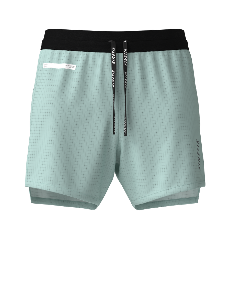 AEROK 6 MEN SAA MINT - Shorts trail-running - 3 - kinetik-adrenalink