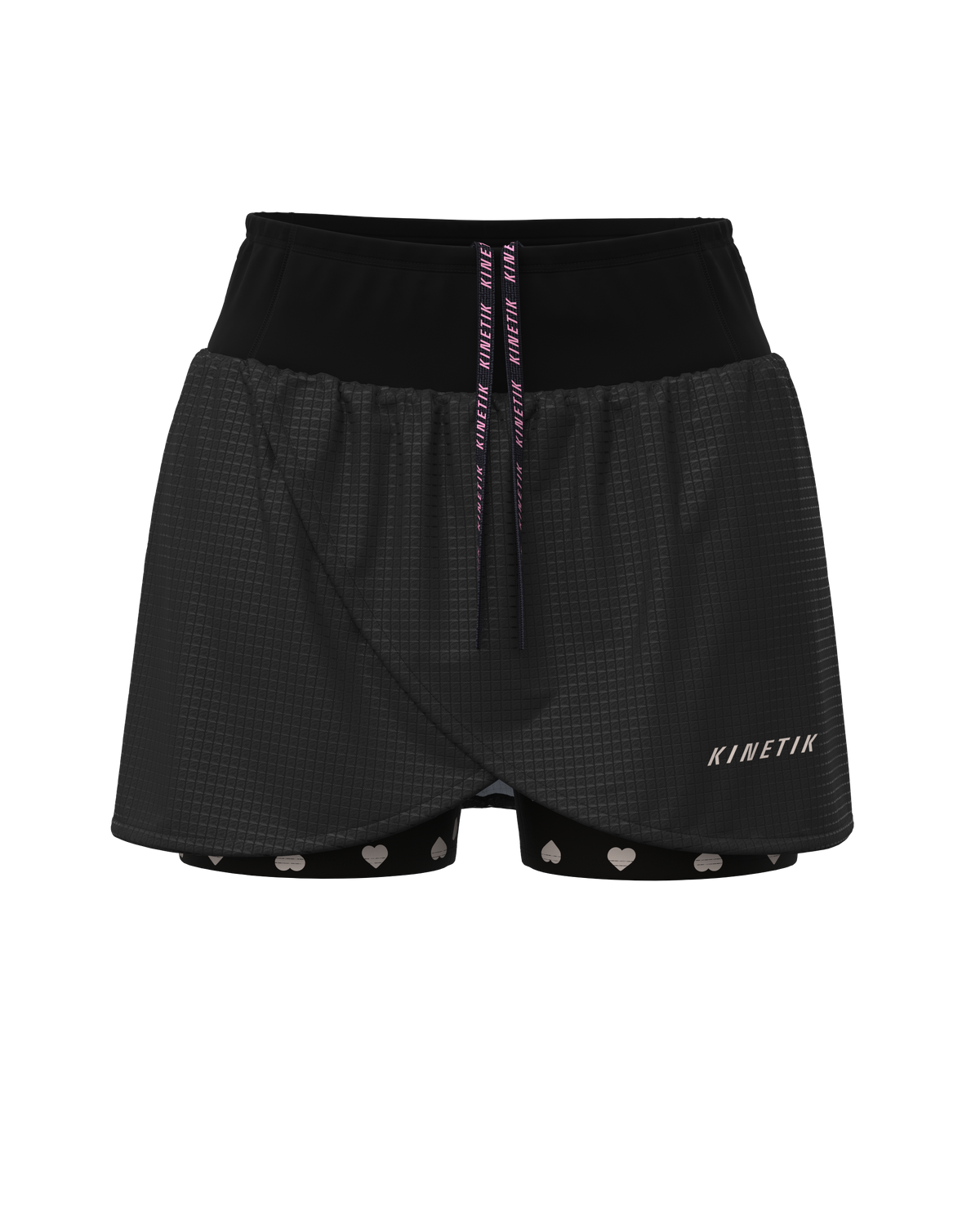 AEROK SKIRT HEARTRUNNEUSE BLACK - Jupes trail-running - 2 - kinetik-adrenalink