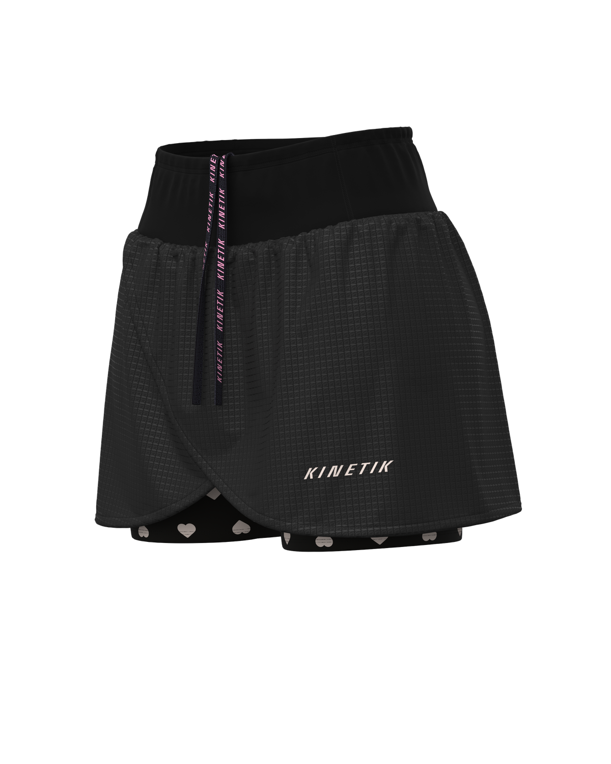 AEROK SKIRT HEARTRUNNEUSE BLACK - Jupes trail-running - 1 - kinetik-adrenalink
