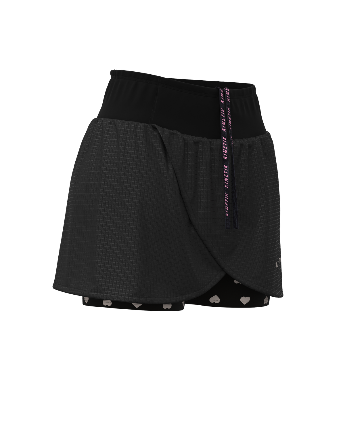 AEROK SKIRT HEARTRUNNEUSE BLACK - Jupes trail-running - 3 - kinetik-adrenalink