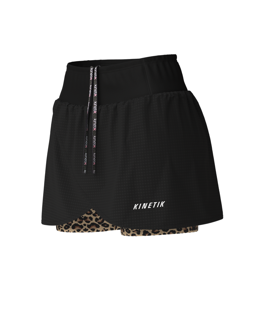 AEROK SKIRT LEOPARD-Jupes-sShort jupe trail-running femme-kinetik-adrenalink