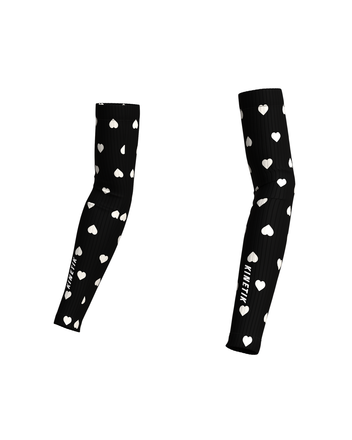 ARMWARMERS HEARTRUNNEUSE BLACK - Manchettes trail-running - 5 - kinetik-adrenalink