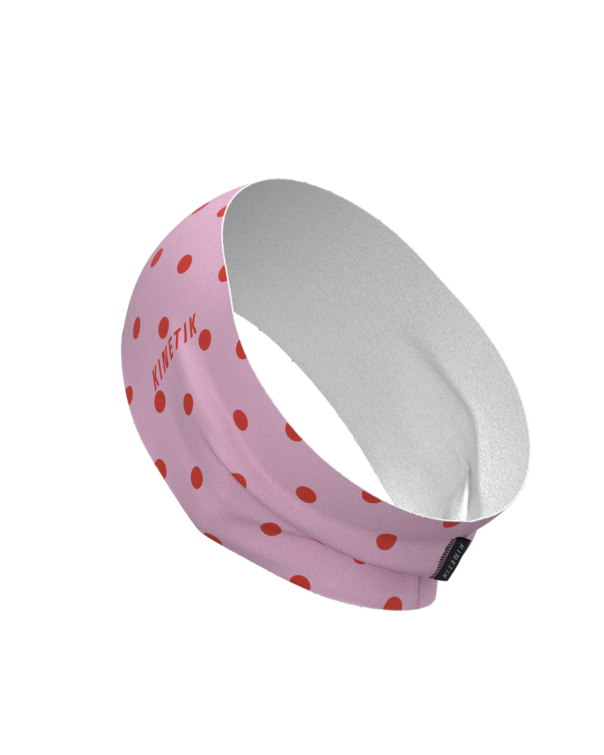 HEADBAND RETRO DOTY CORAL ROSE - Bandeaux trail-running - 3 - kinetik-adrenalink