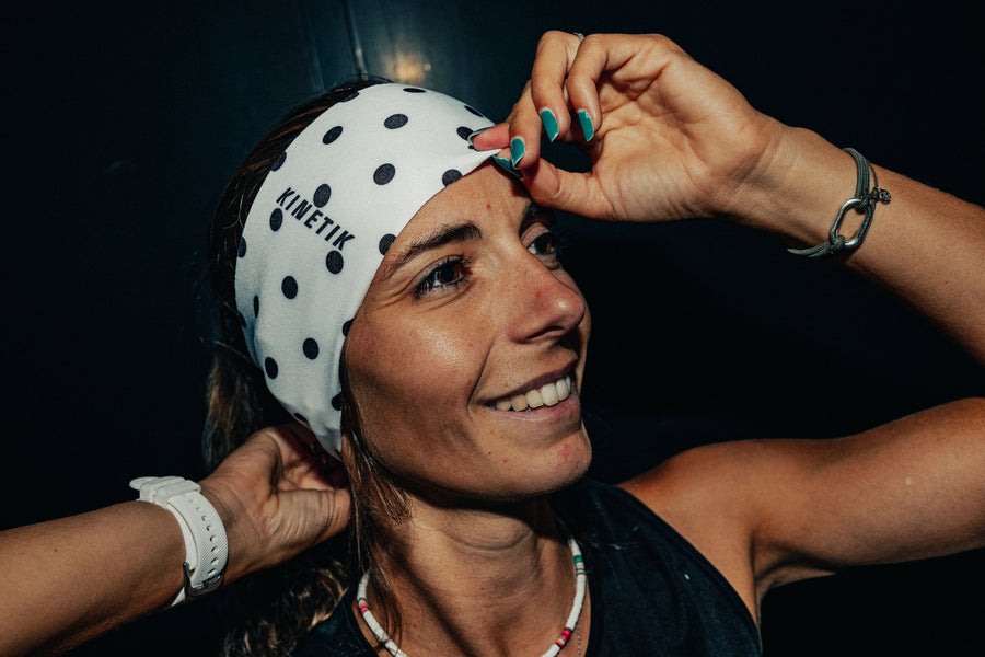 HEADBAND RETRO DOTY PEARL - Bandeaux trail-running - 2 - kinetik-adrenalink