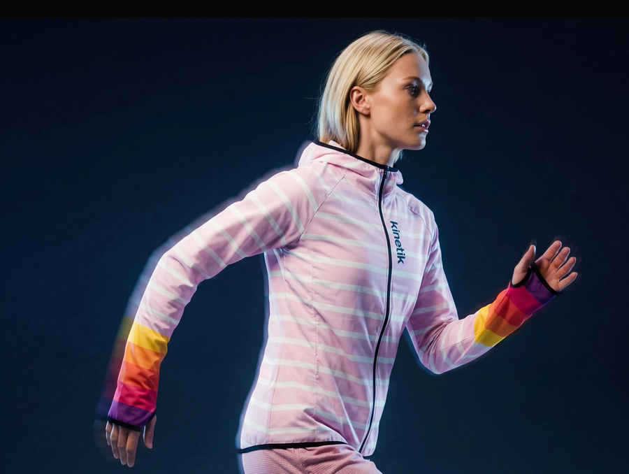 JACKET WOMEN SPEKTRAIL OCEANIK SEA PINK - Vestes - Veste trail-running femme - kinetik-adrenalink