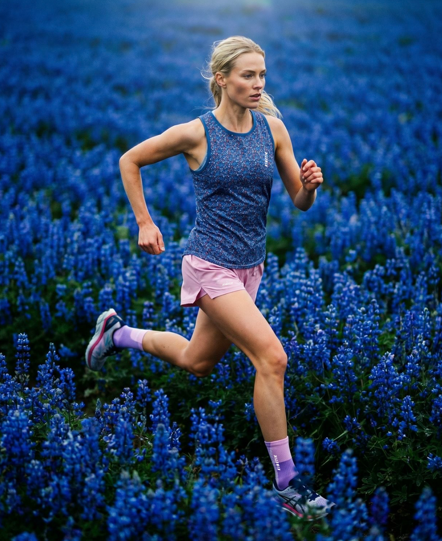 MAVRIK SL WOMEN FLORAL PROVENCE - Tee-shirts - débardeur / maillot sans manches trail-running femme - kinetik-adrenalink