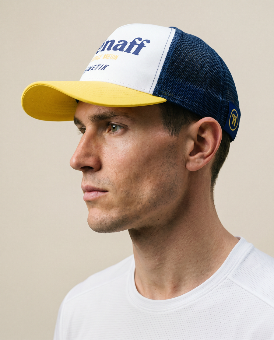 Casquettes trail-running TRUCKER HENAFF YELLOW - 2 - kinetik