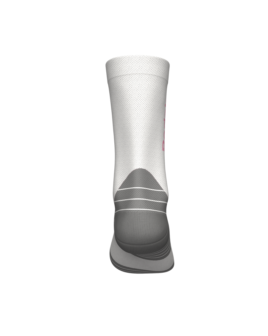 Chaussettes trail-running REDEK KALZED WHITE PINK - 2 - kinetik