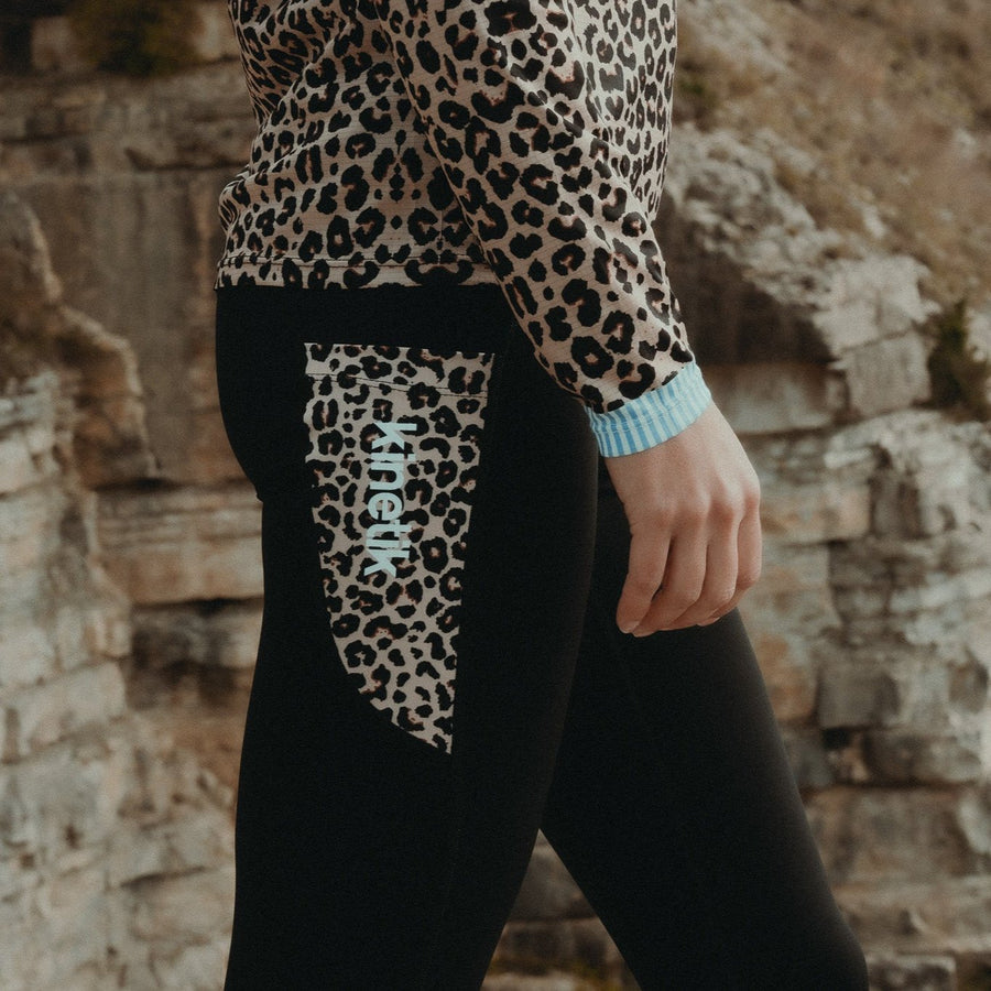 LEGGING ULTRA LEOPARD - - Legging multipoches trail-running femme - kinetik-adrenalink