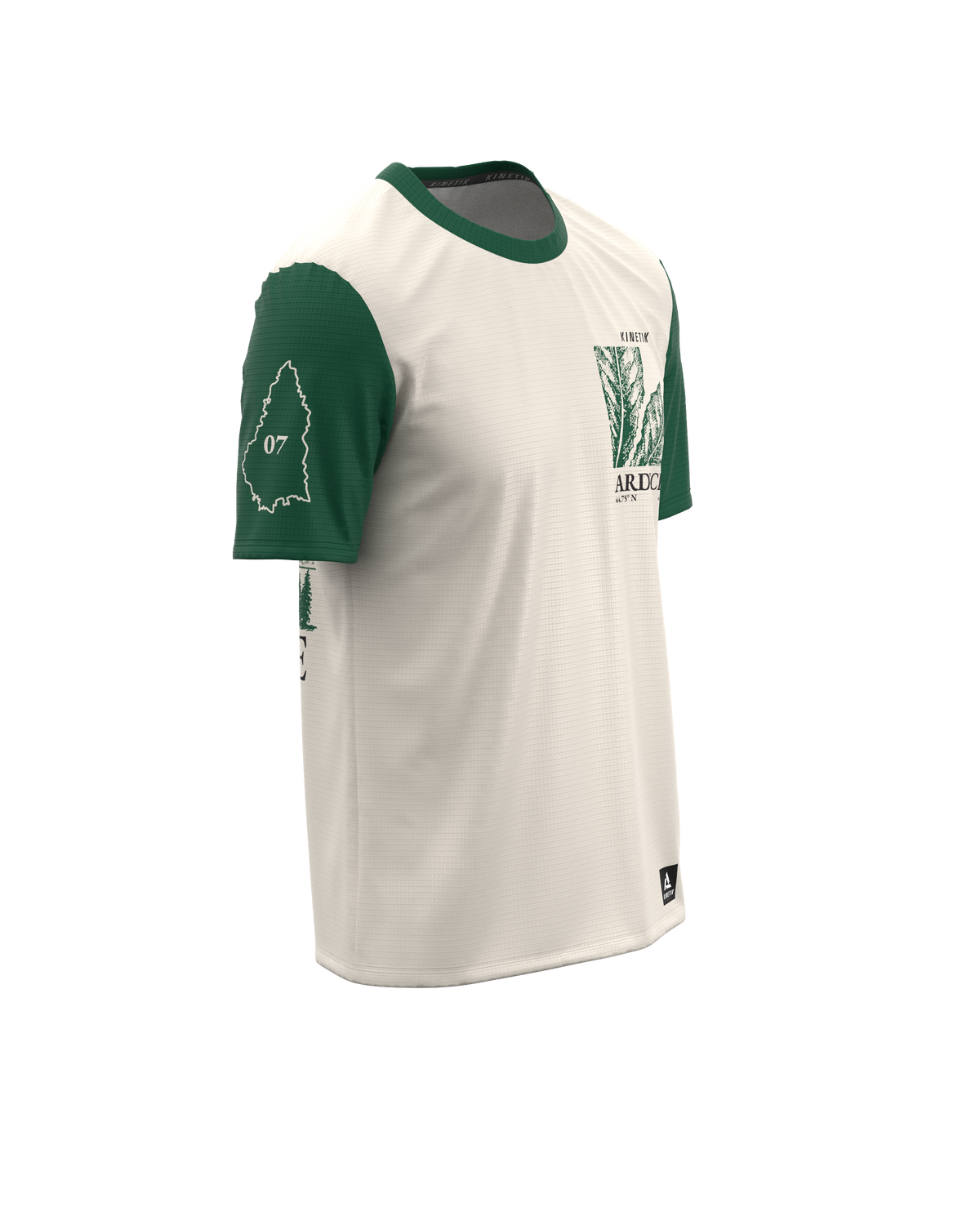FALKON MEN ARDECHE GREEN-maillot manches courtes trail-running homme-kinetik-adrenalink