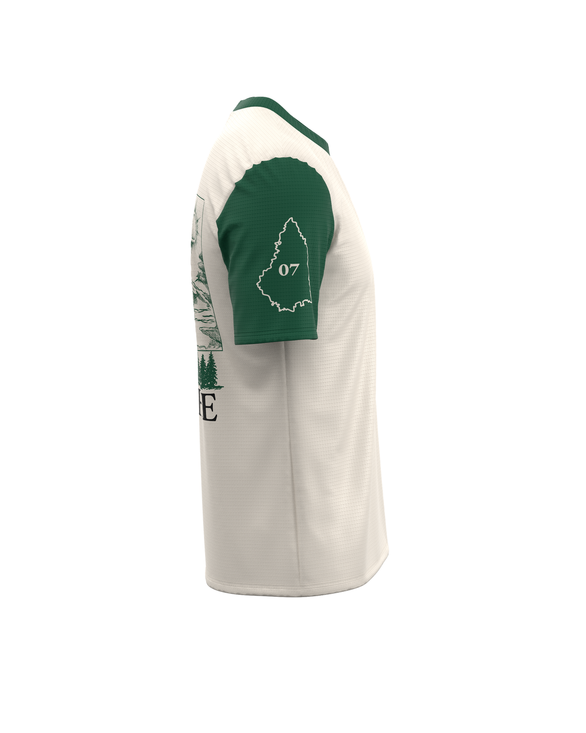 FALKON MEN ARDECHE GREEN-maillot manches courtes trail-running homme-kinetik-adrenalink
