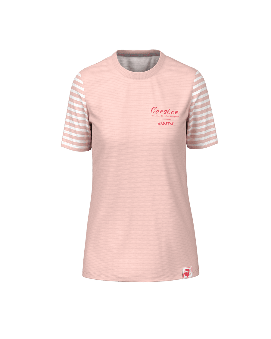 FALKON CORSICA WOMEN - - maillot manches courtes trail-running femme - kinetik-adrenalink