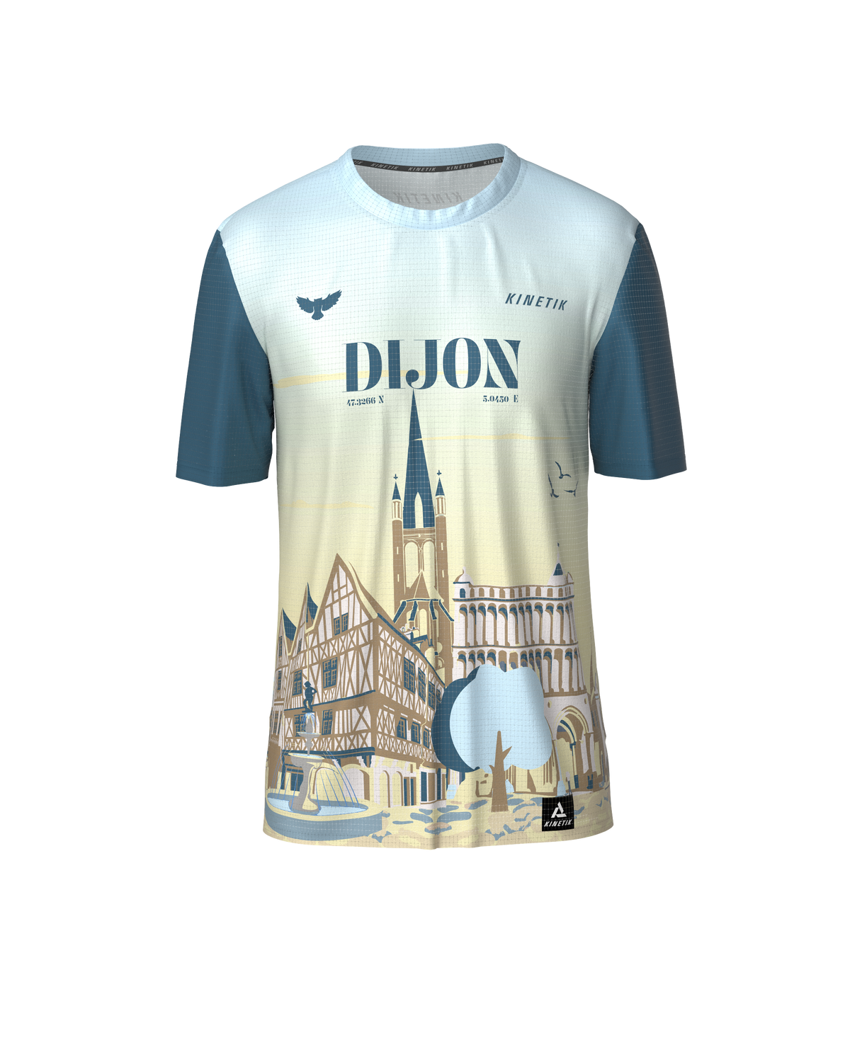 PRECOMMANDE - FALKON MEN DIJON-Tee-shirts-maillot manches courtes trail-running homme-kinetik-adrenalink