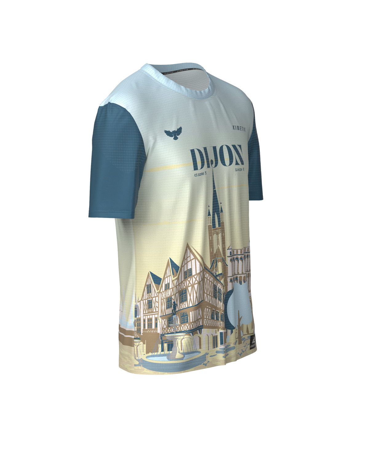 PRECOMMANDE - FALKON MEN DIJON-Tee-shirts-maillot manches courtes trail-running homme-kinetik-adrenalink