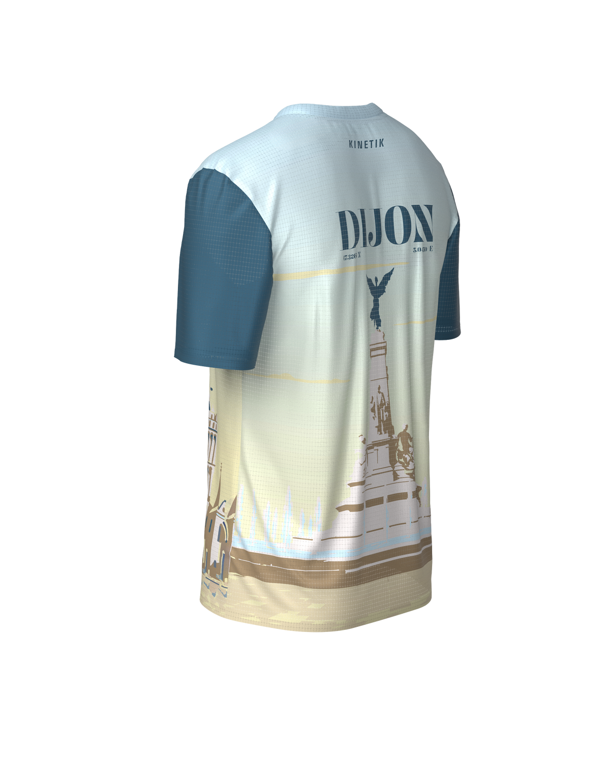 PRECOMMANDE - FALKON MEN DIJON-Tee-shirts-maillot manches courtes trail-running homme-kinetik-adrenalink