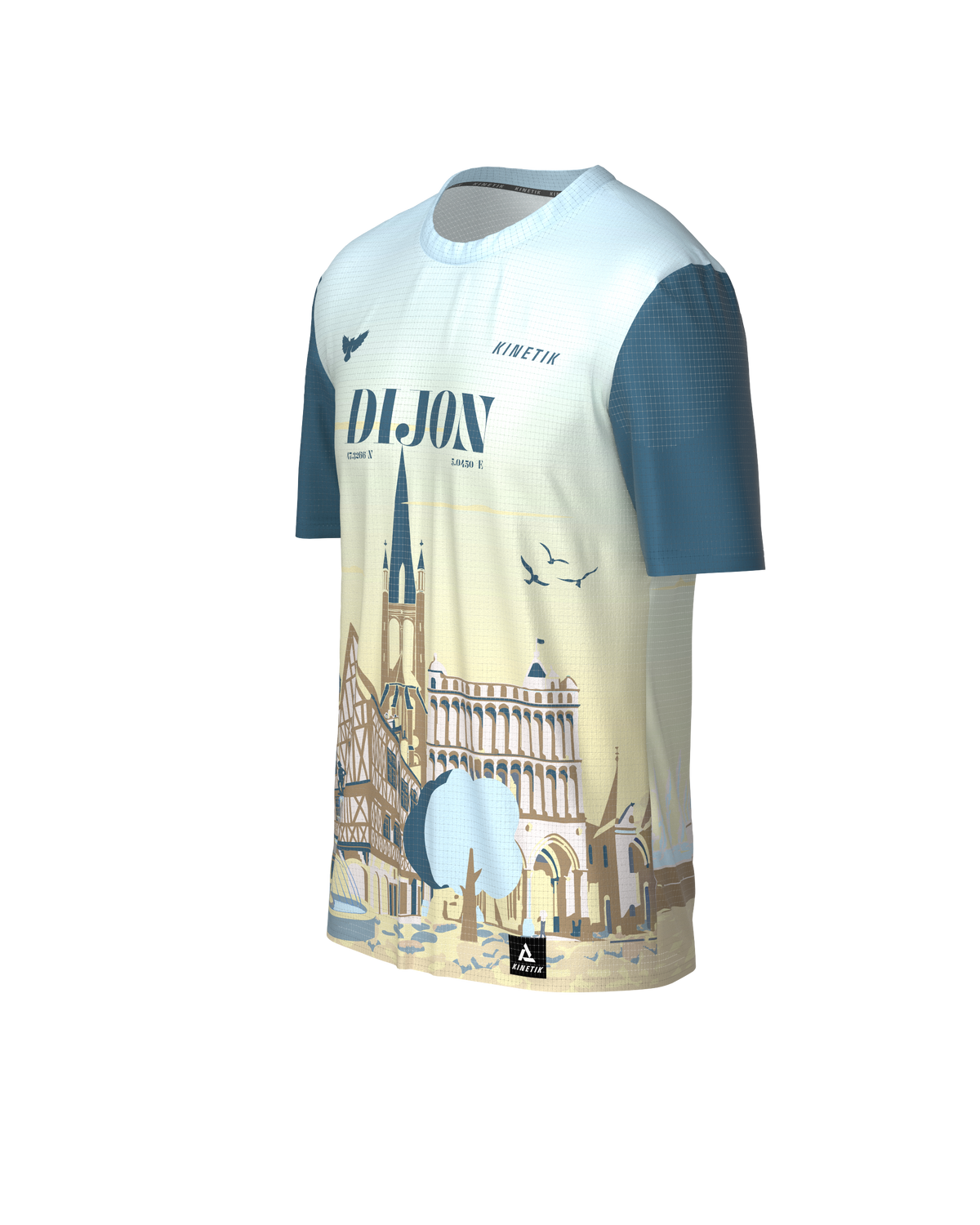 PRECOMMANDE - FALKON MEN DIJON-Tee-shirts-maillot manches courtes trail-running homme-kinetik-adrenalink