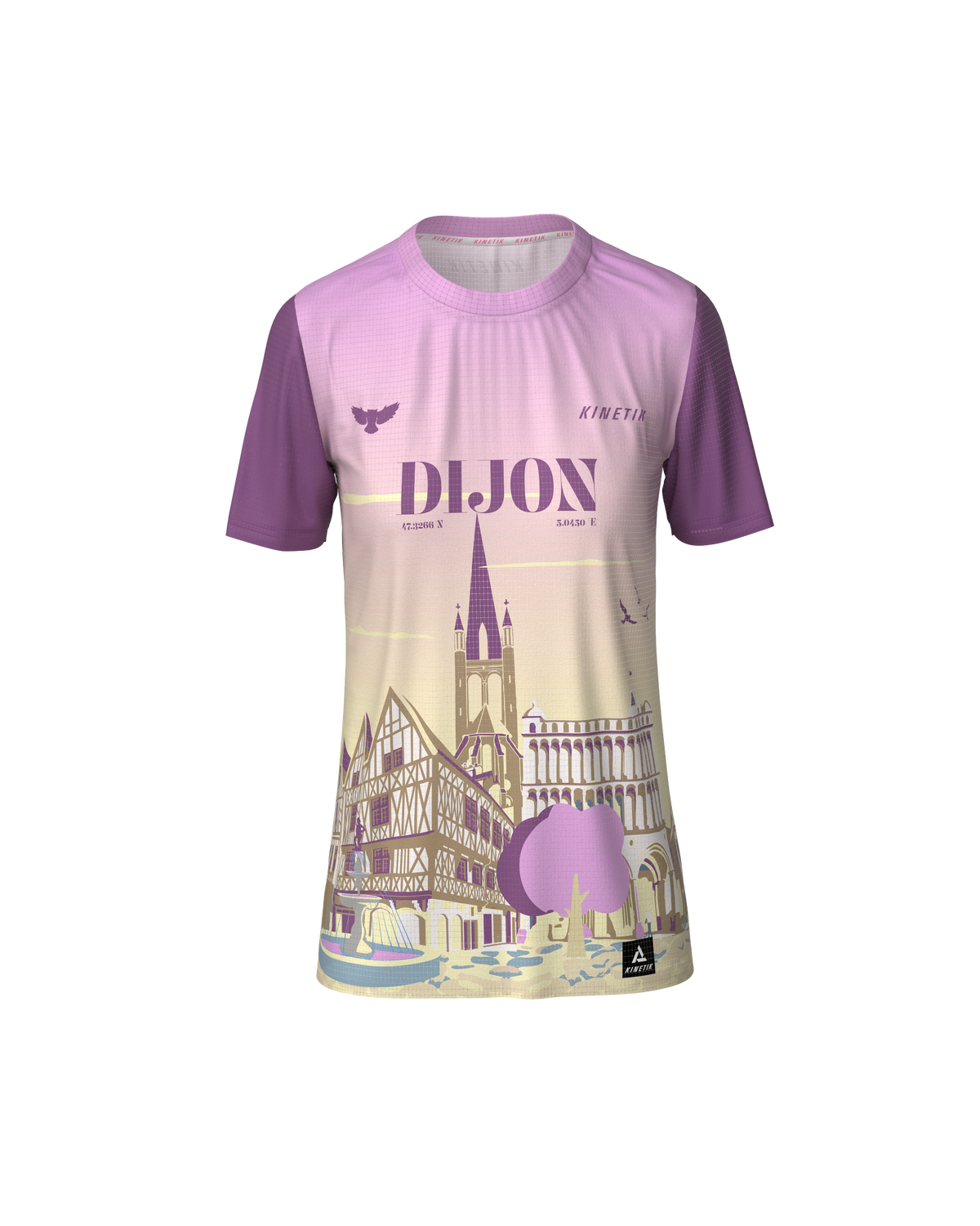 PRECOMMANDE - FALKON WOMEN DIJON - Tee-shirts - maillot manches courtes trail-running femme - kinetik-adrenalink