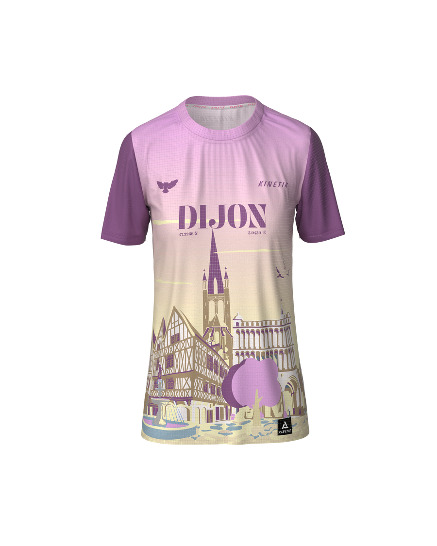PRECOMMANDE - FALKON WOMEN DIJON - Tee-shirts - maillot manches courtes trail-running femme - kinetik-adrenalink