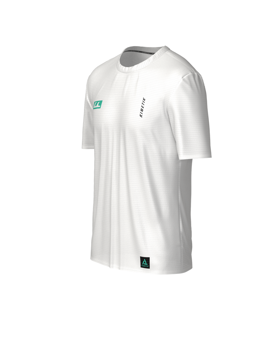 PRECOMMANDE - FALKON MEN HOLIDAY SERIES WHITE-Tee-shirts-maillot manches courtes trail-running homme-kinetik-adrenalink