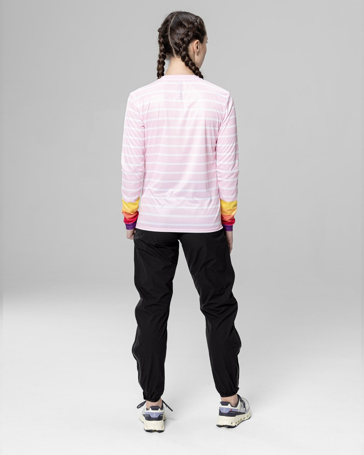 FALKON LS OCEANIK SEA PINK - - Maillot manches longues femme trail-running - kinetik-adrenalink