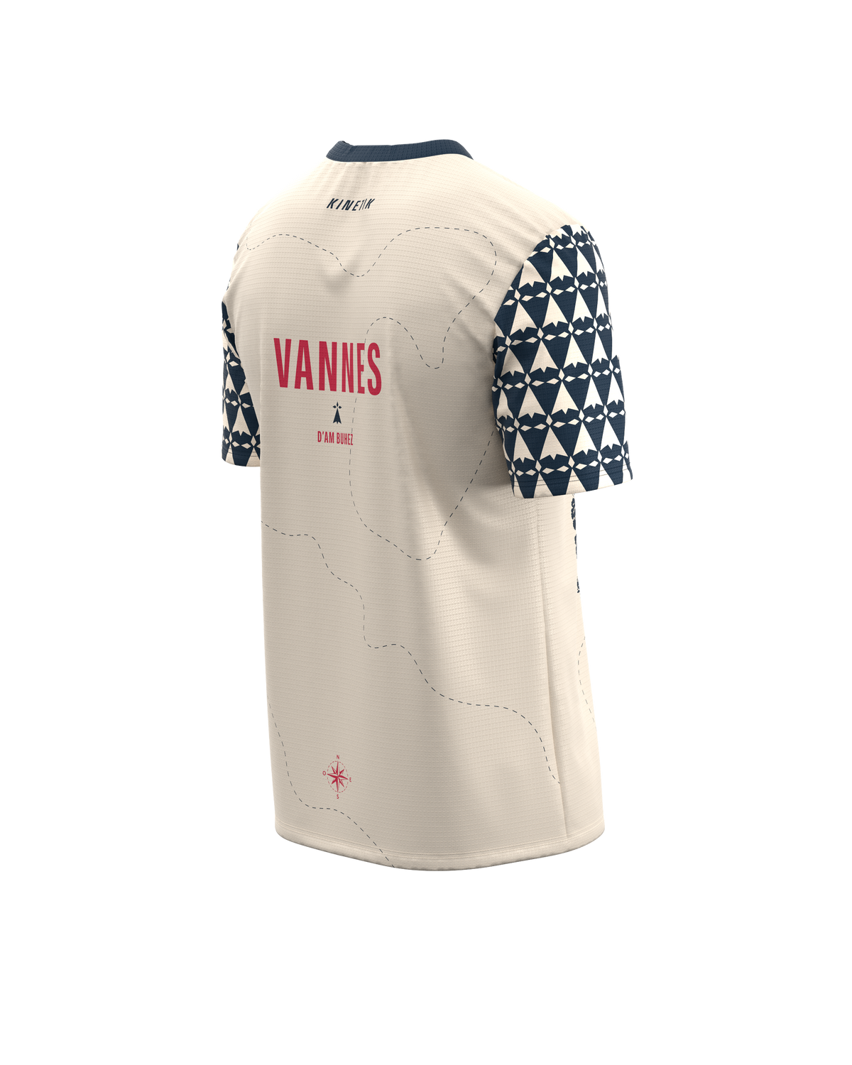 FALKON MEN VANNES NAVY-maillot manches courtes trail-running homme-kinetik-adrenalink