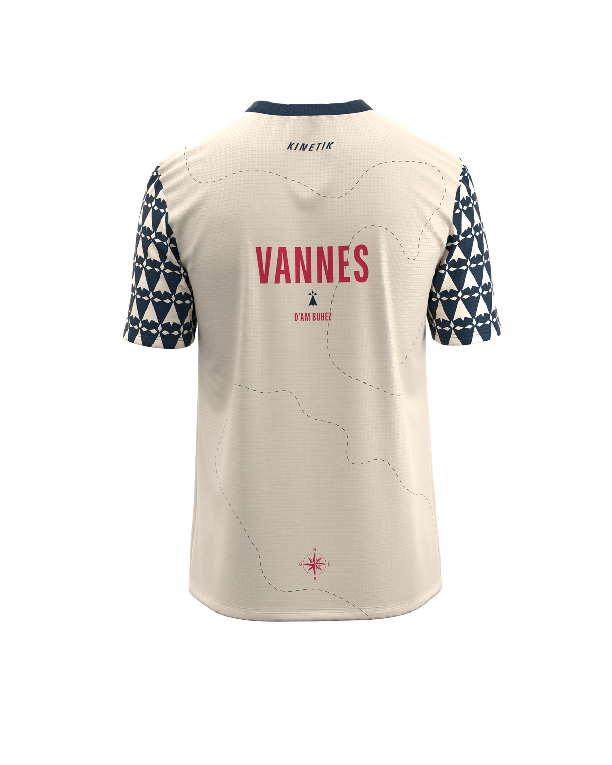 FALKON MEN VANNES NAVY-maillot manches courtes trail-running homme-kinetik-adrenalink
