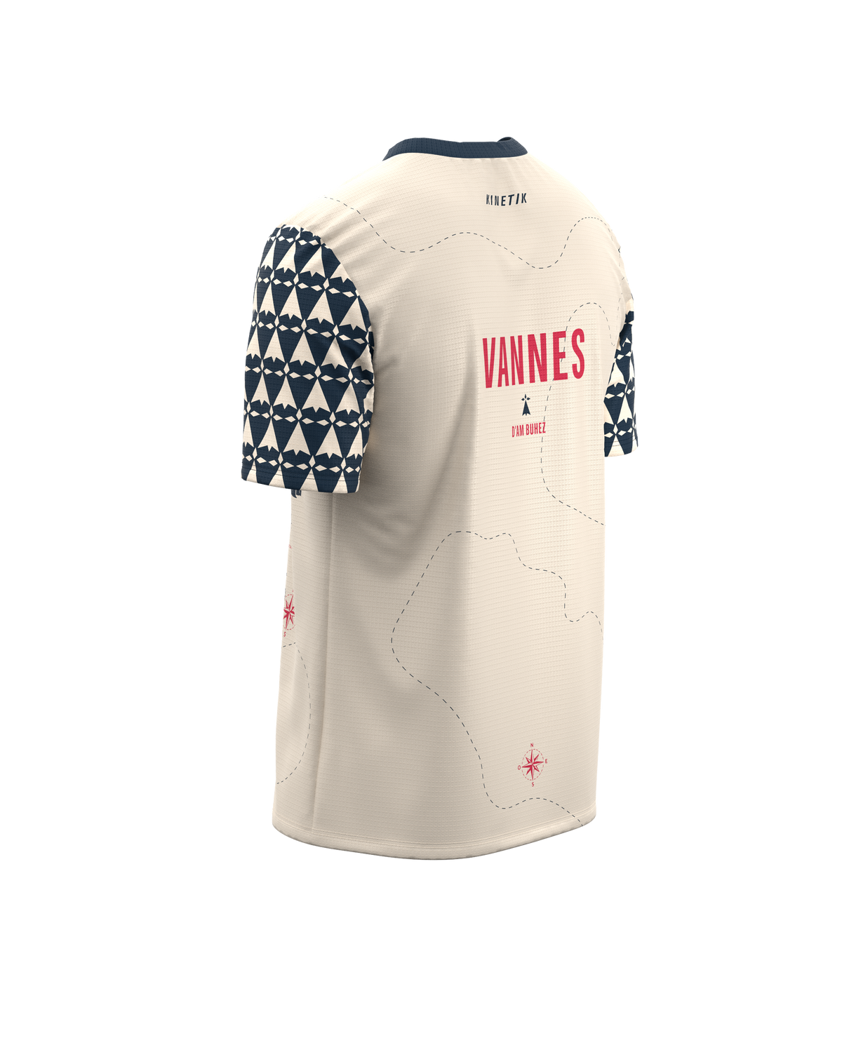 FALKON MEN VANNES NAVY-maillot manches courtes trail-running homme-kinetik-adrenalink