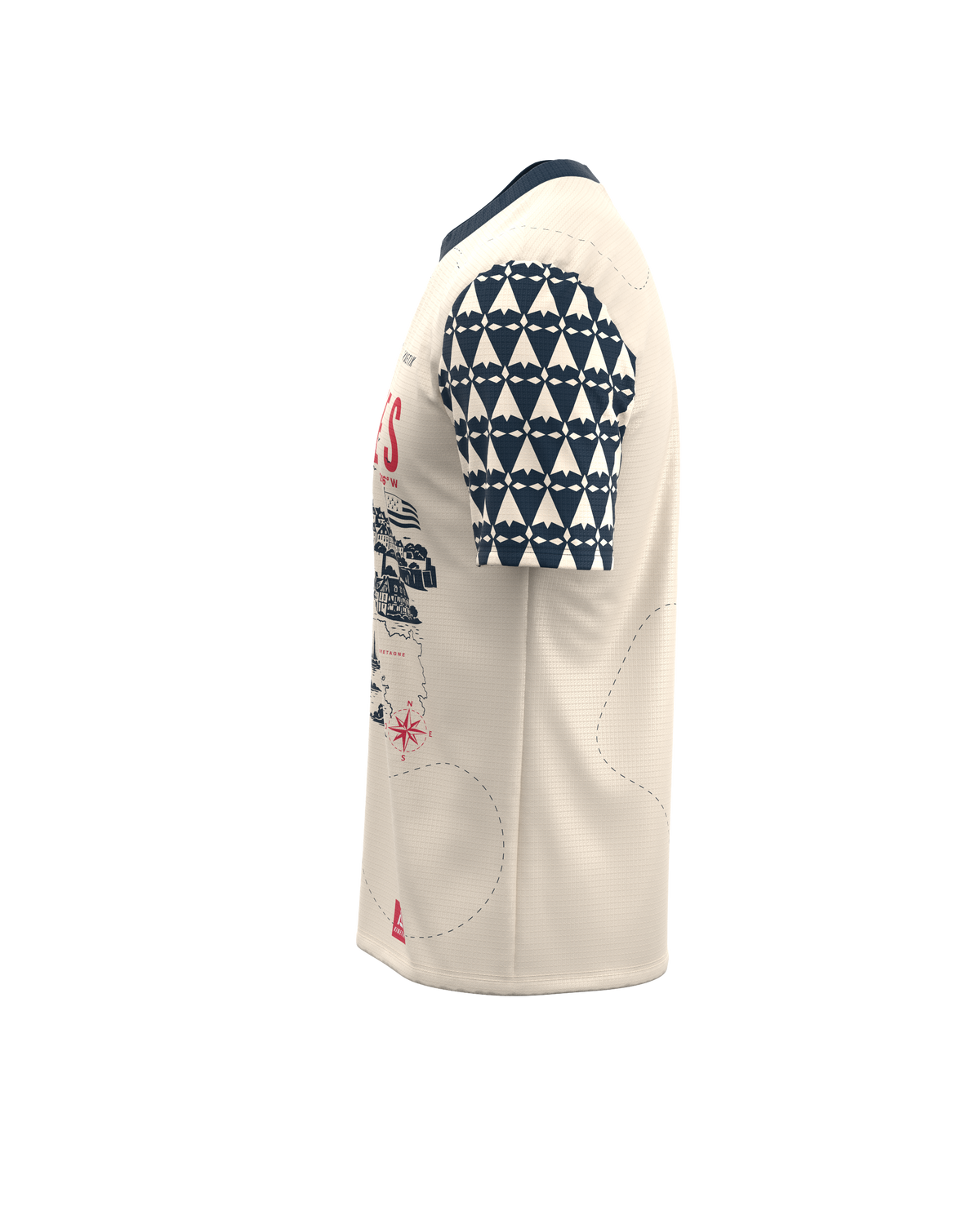 FALKON MEN VANNES NAVY-maillot manches courtes trail-running homme-kinetik-adrenalink