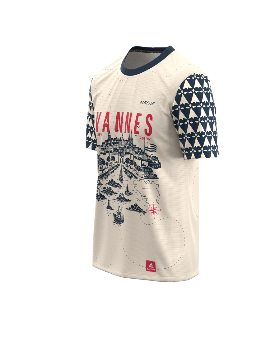 FALKON MEN VANNES NAVY-maillot manches courtes trail-running homme-kinetik-adrenalink
