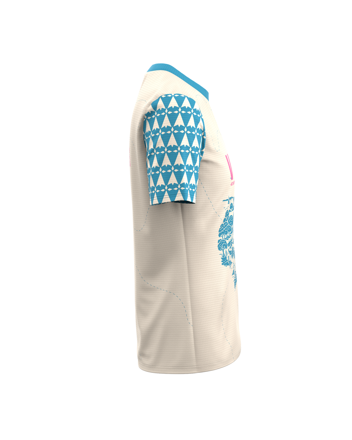 FALKON WOMEN VANNES BLEU - - maillot manches courtes trail-running femme - kinetik-adrenalink