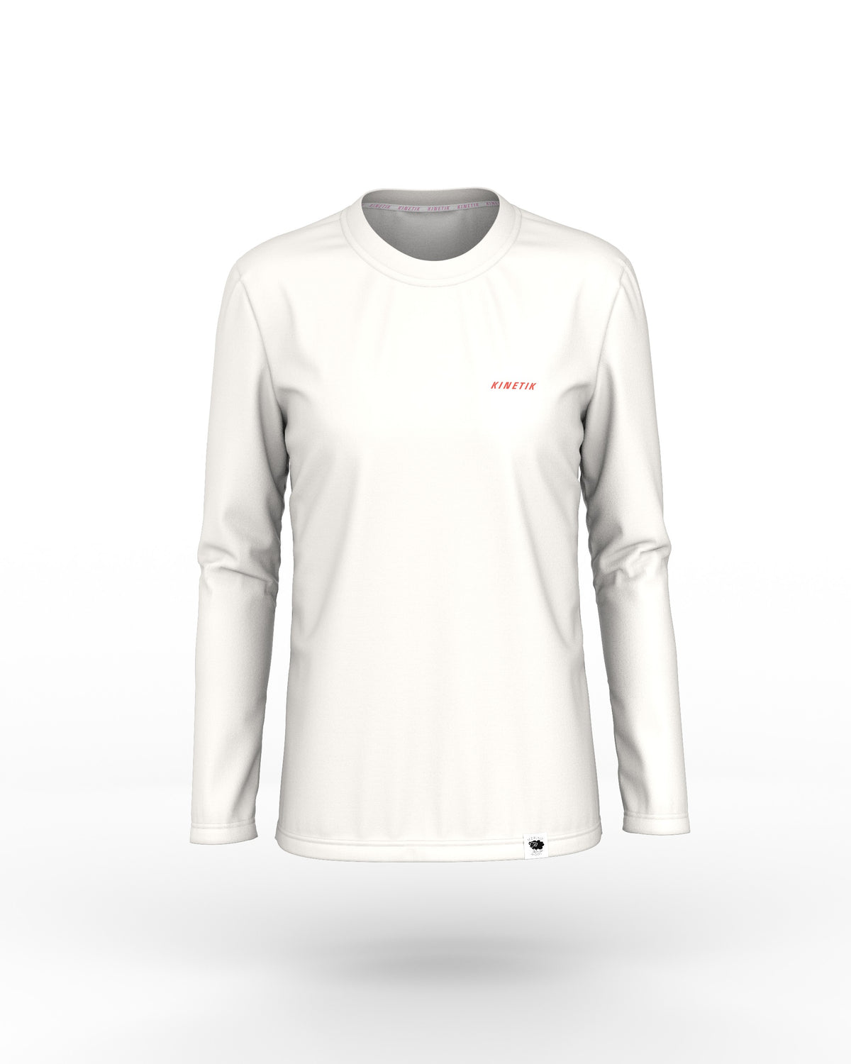 MERINOWOOL WOMEN BASLAYER WHITE - - Maillot manches longues femme trail-running - kinetik-adrenalink