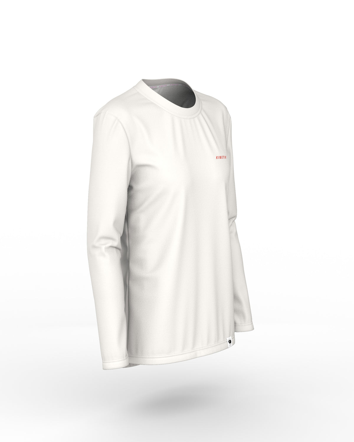 MERINOWOOL WOMEN BASLAYER WHITE - - Maillot manches longues femme trail-running - kinetik-adrenalink