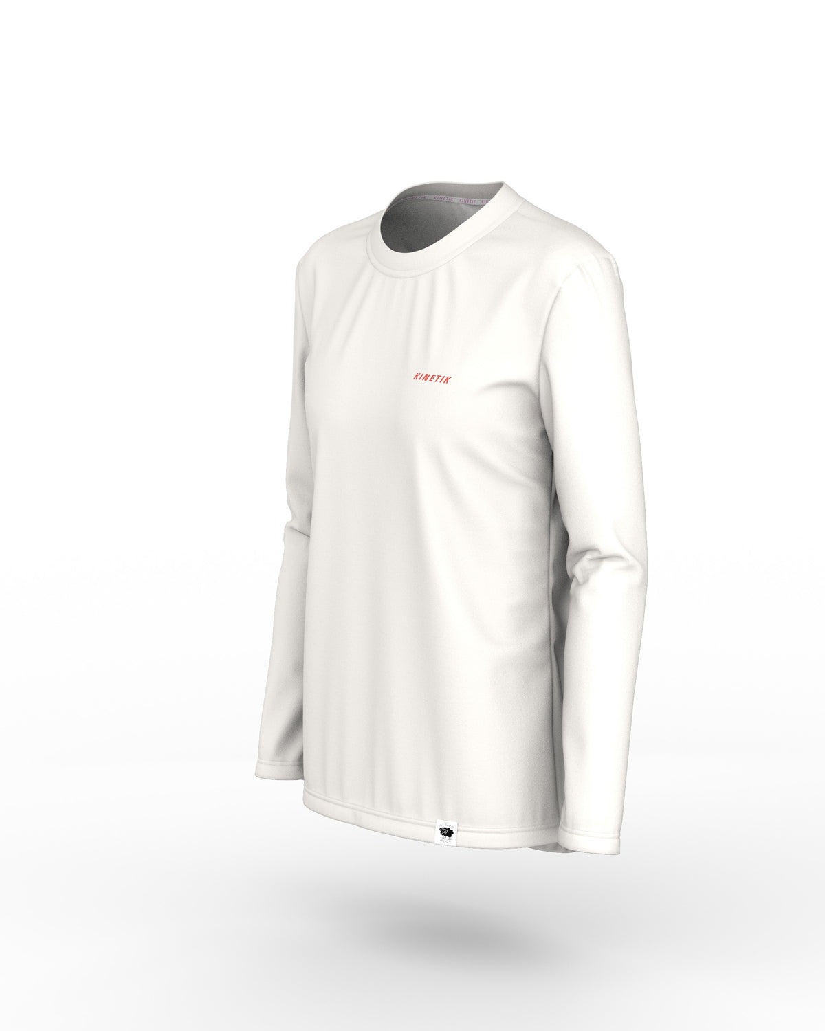 MERINOWOOL WOMEN BASLAYER WHITE - - Maillot manches longues femme trail-running - kinetik-adrenalink