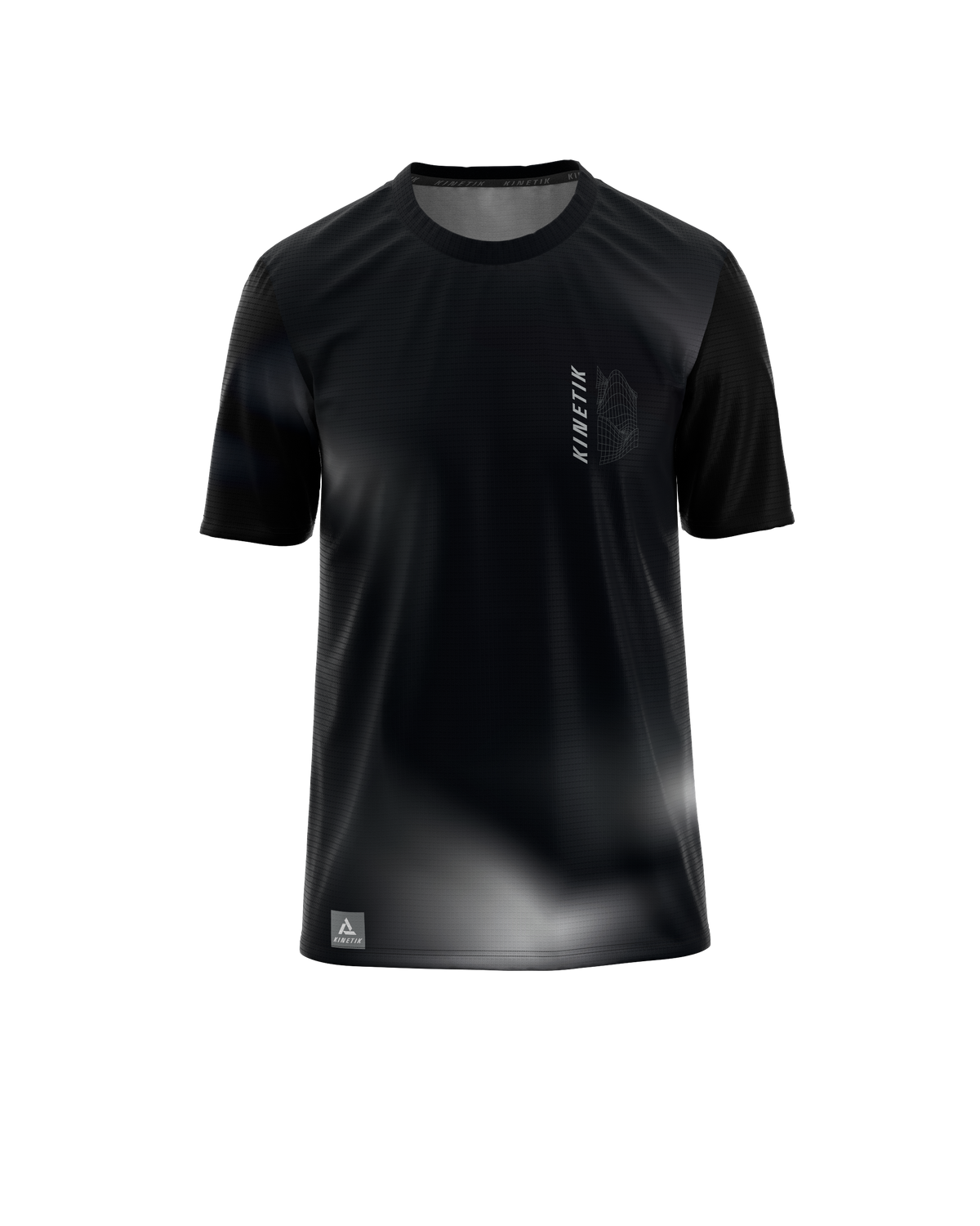 FALKON MEN THE TRAIL MOUVEMENT BLACK-maillot manches courtes trail-running homme-kinetik-adrenalink