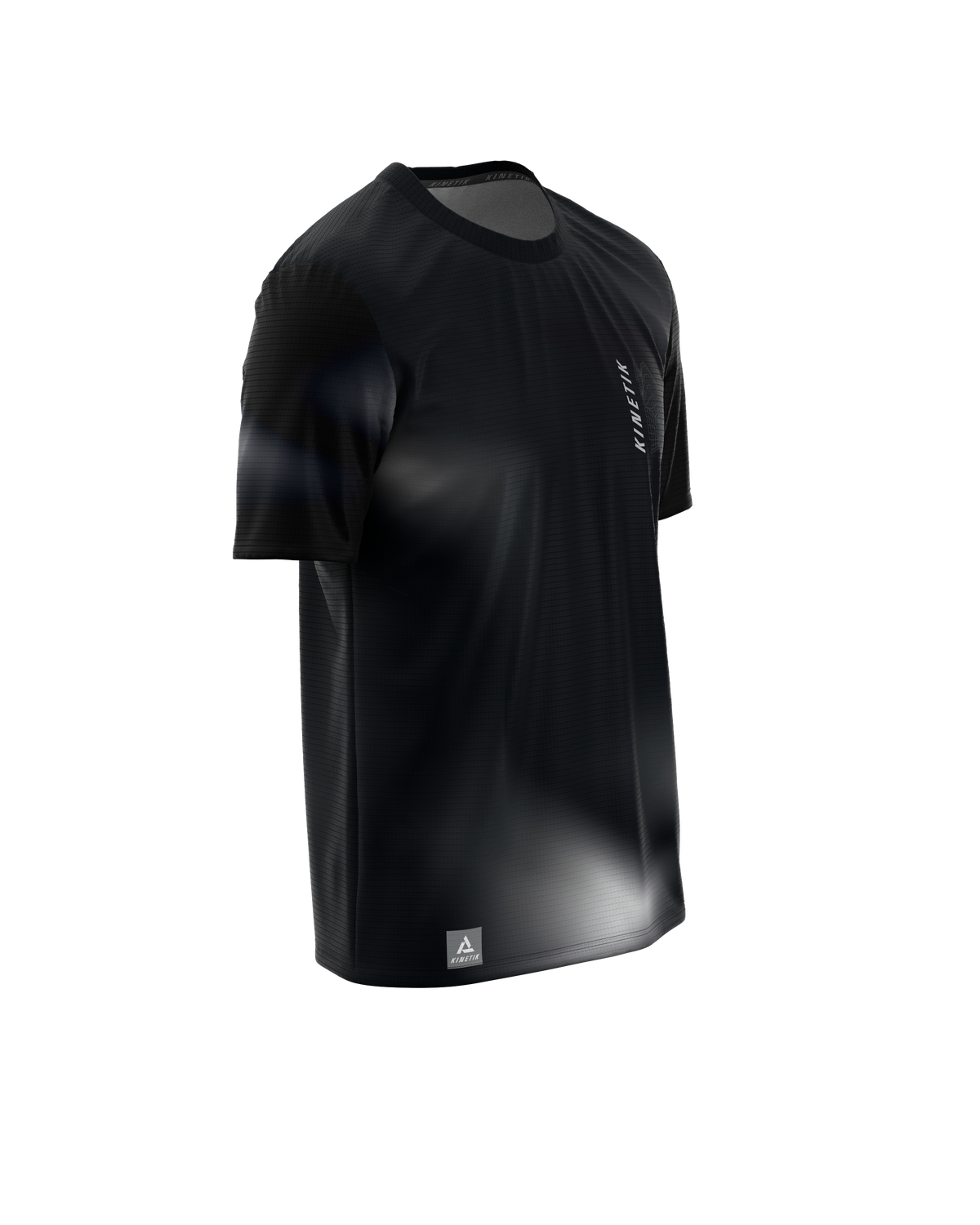 FALKON MEN THE TRAIL MOUVEMENT BLACK-maillot manches courtes trail-running homme-kinetik-adrenalink