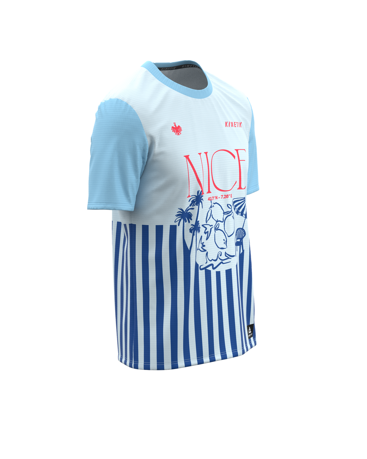 FALKON MEN NICE STRIPS-maillot manches courtes trail-running homme-kinetik-adrenalink
