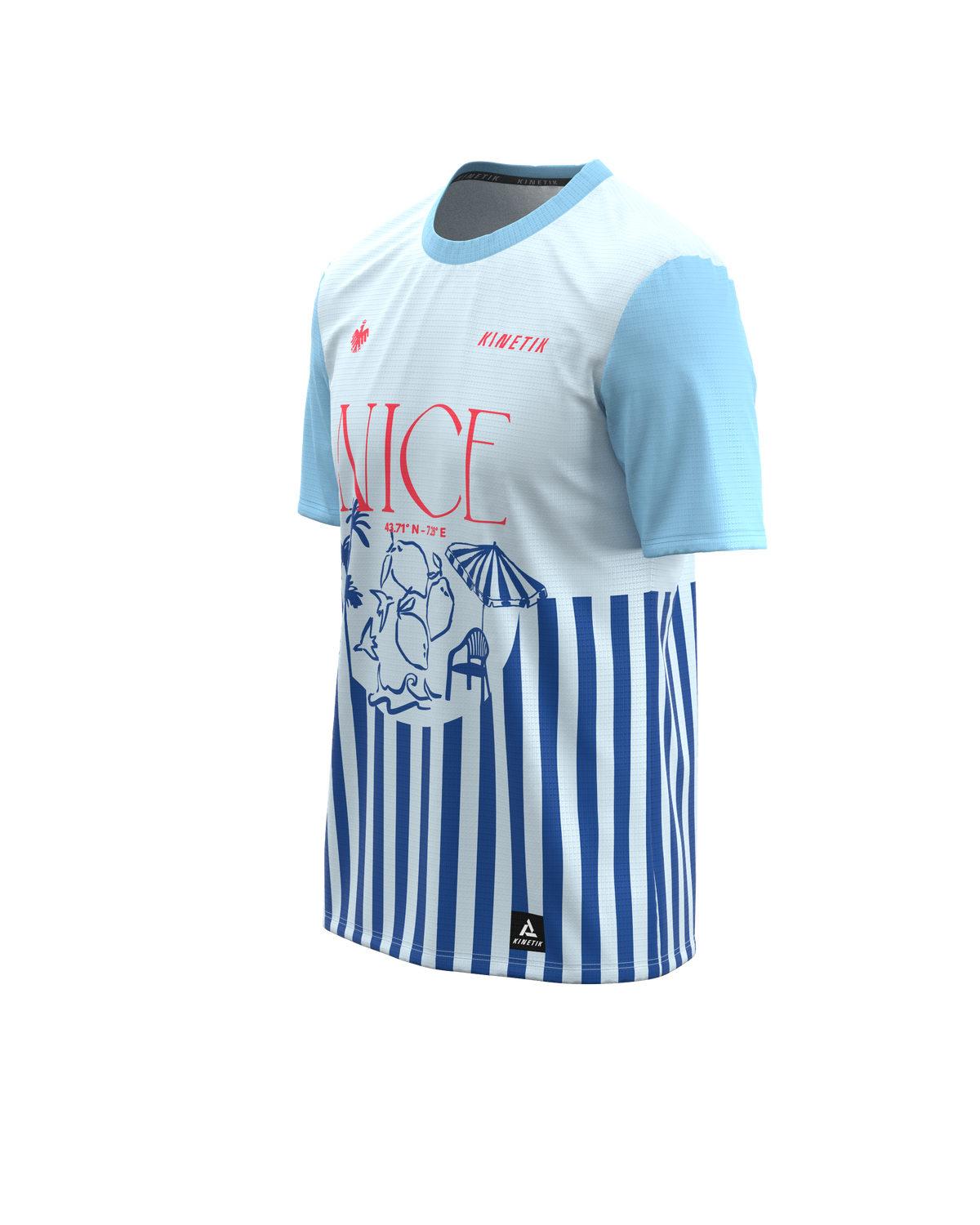 FALKON MEN NICE STRIPS-maillot manches courtes trail-running homme-kinetik-adrenalink