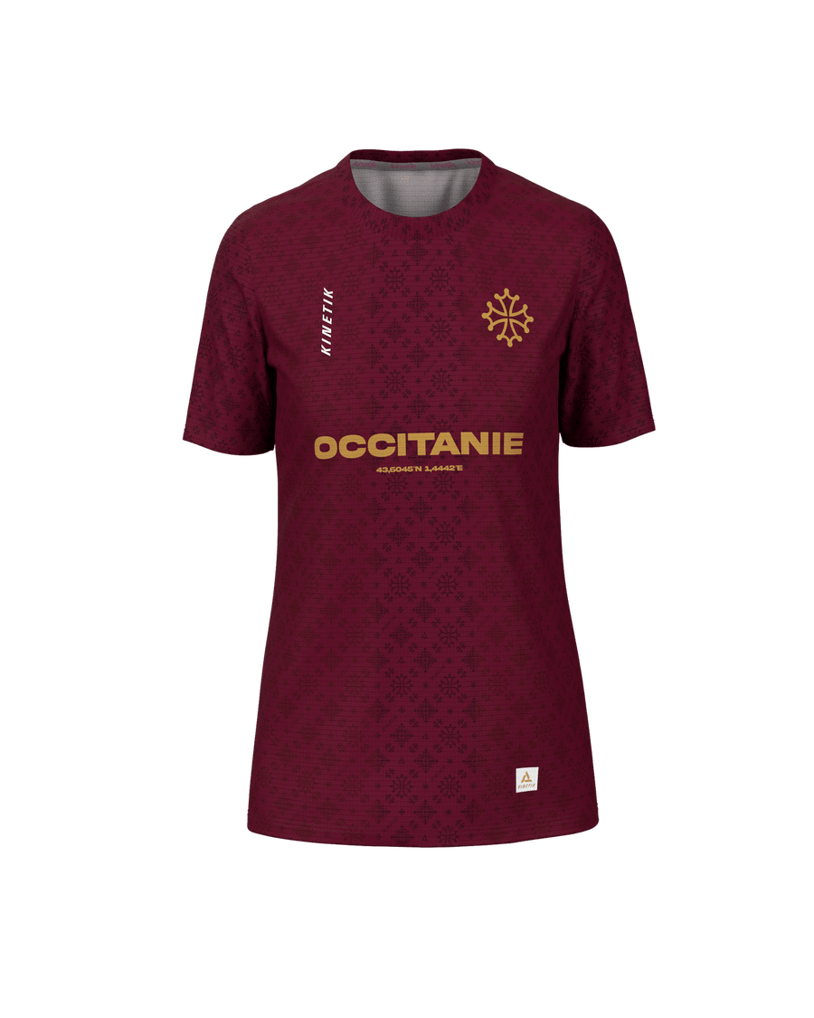 FALKON OCCITANIE WOMEN - - maillot manches courtes trail-running femme - kinetik-adrenalink