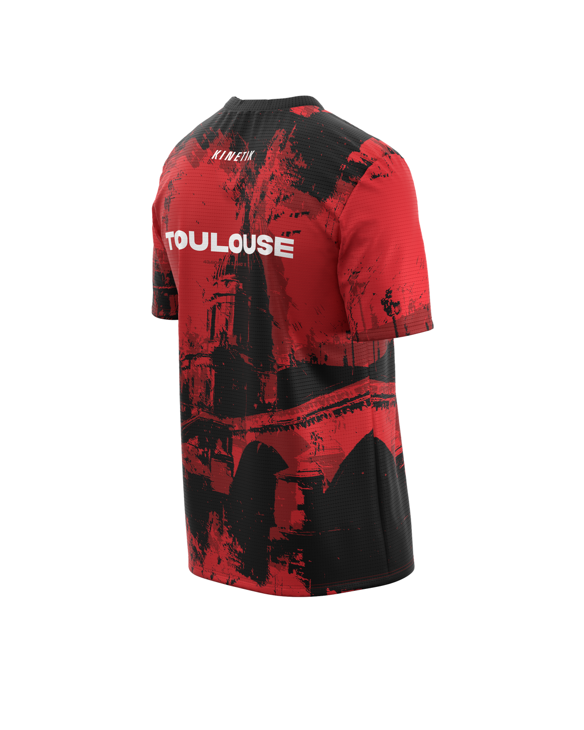 FALKON TOULOUSE RED MEN-maillot manches courtes trail-running homme-kinetik-adrenalink