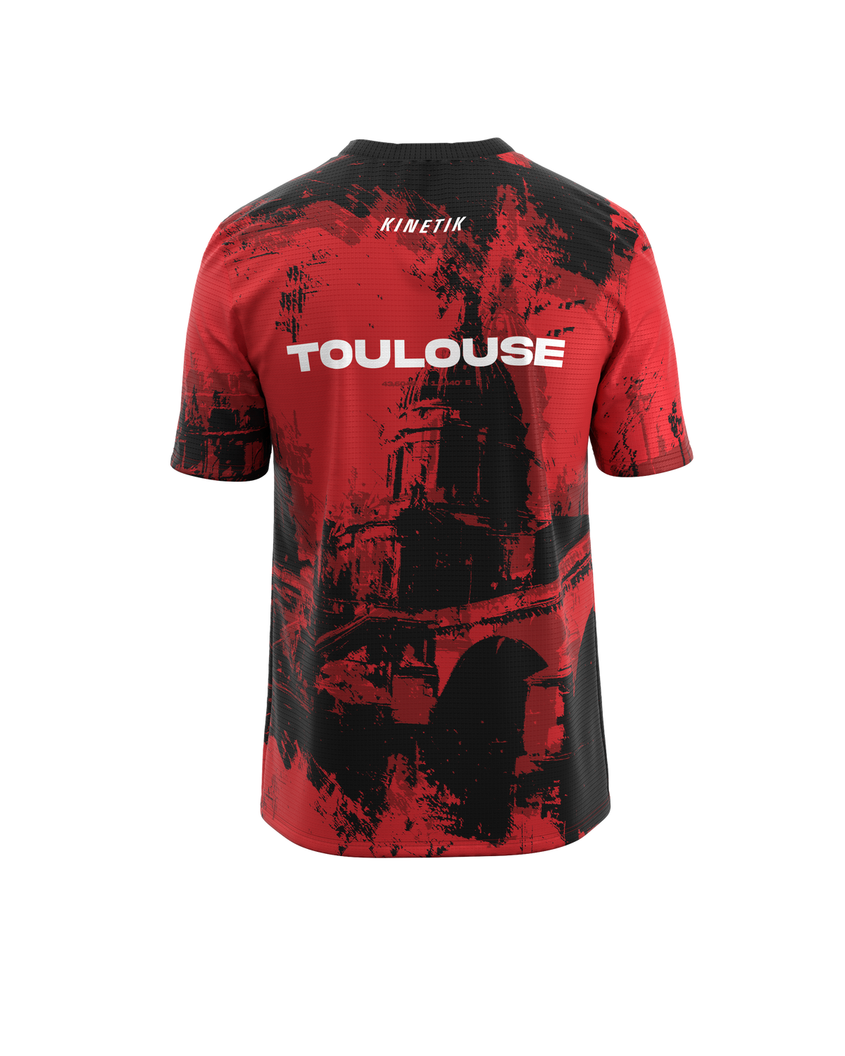 FALKON TOULOUSE RED MEN-maillot manches courtes trail-running homme-kinetik-adrenalink