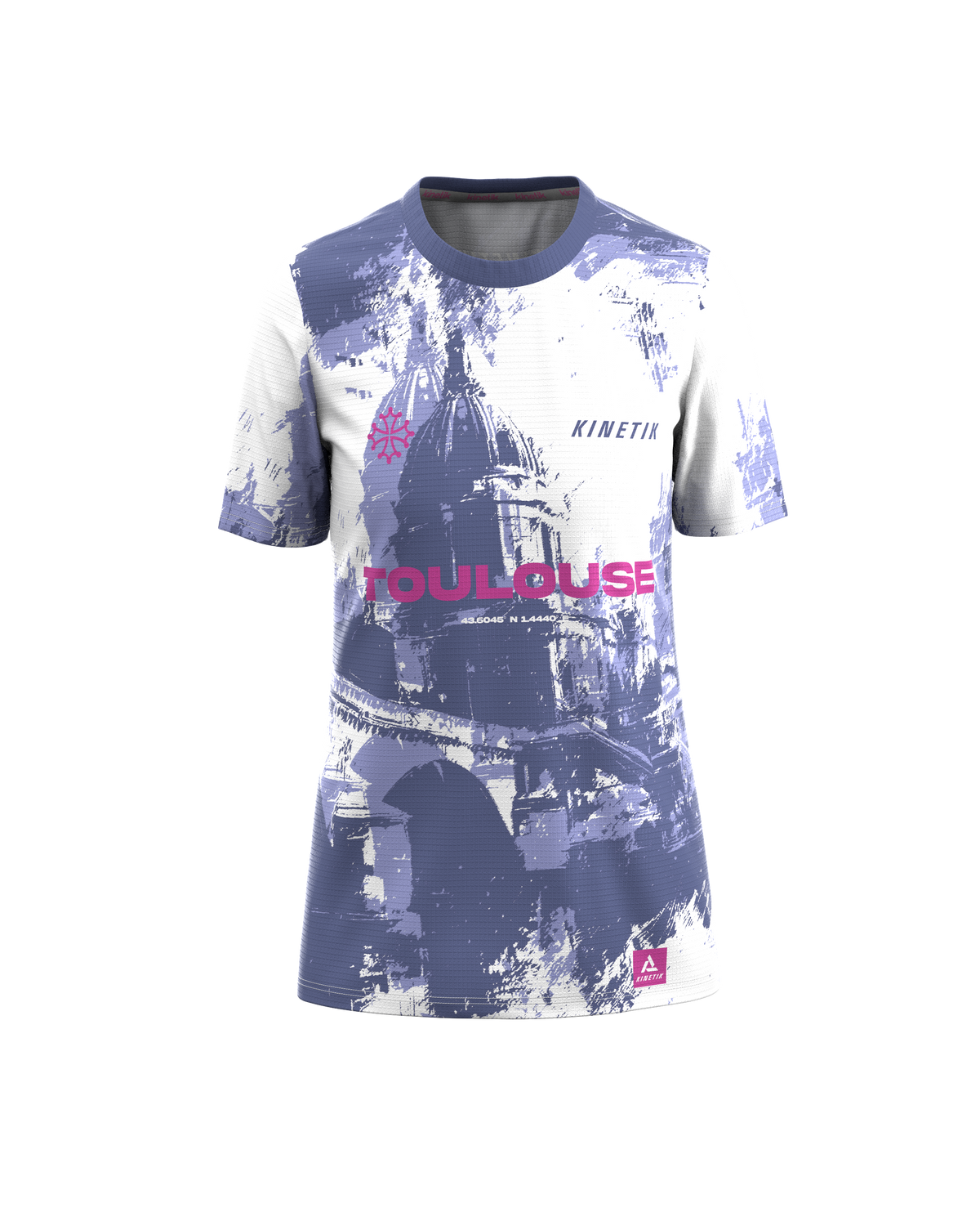 FALKON TOULOUSE PINK WOMEN - - maillot manches courtes trail-running femme - kinetik-adrenalink