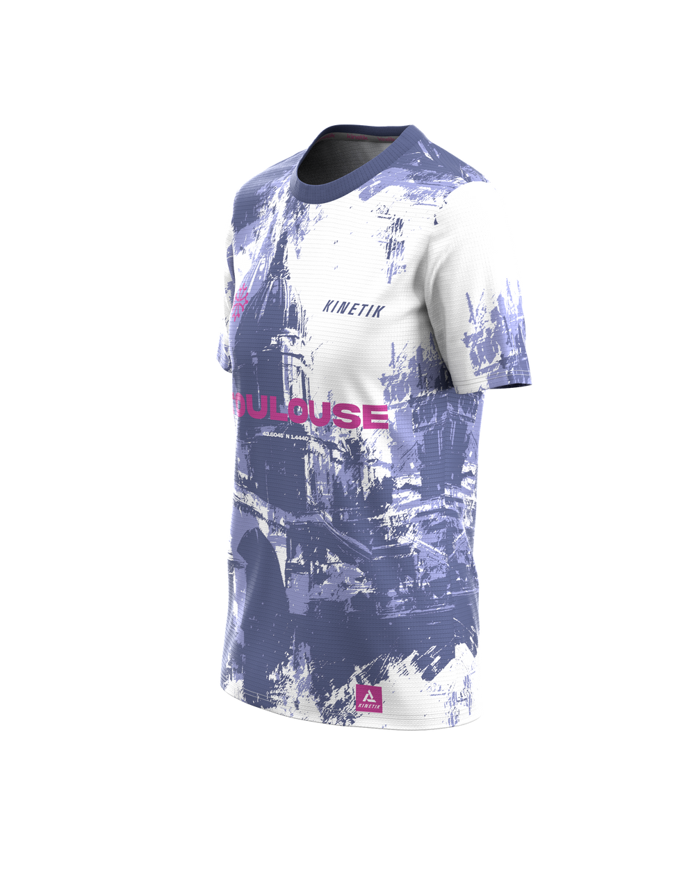 FALKON TOULOUSE PINK WOMEN - - maillot manches courtes trail-running femme - kinetik-adrenalink