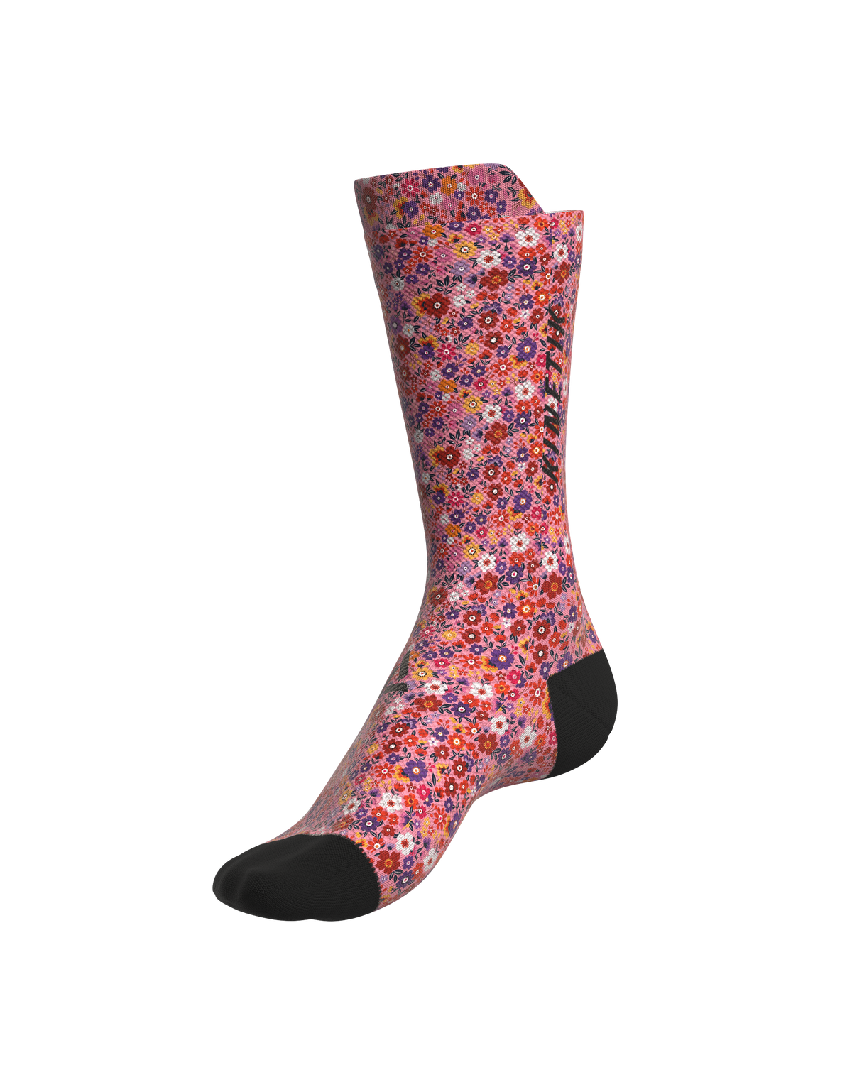chaussettes de trail running fullkross socks floral cherry 
