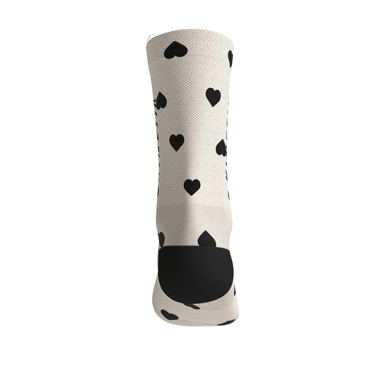 chaussettes de trail running fullkross socks coeur heartrunneuse blanc