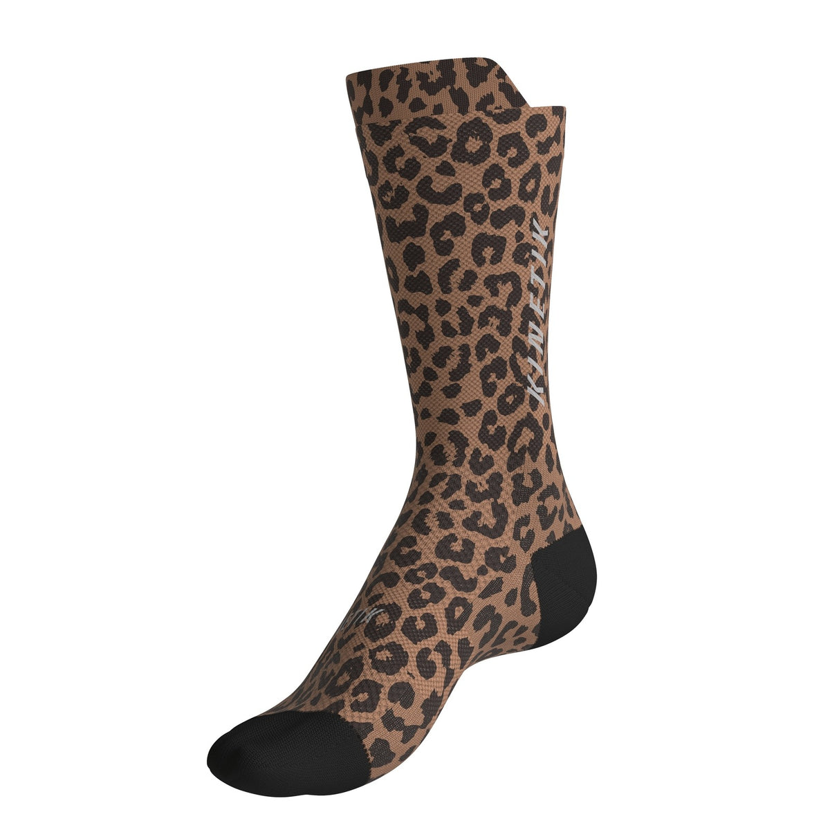 chaussettes de trail running fullkross socks leopard tiramisu