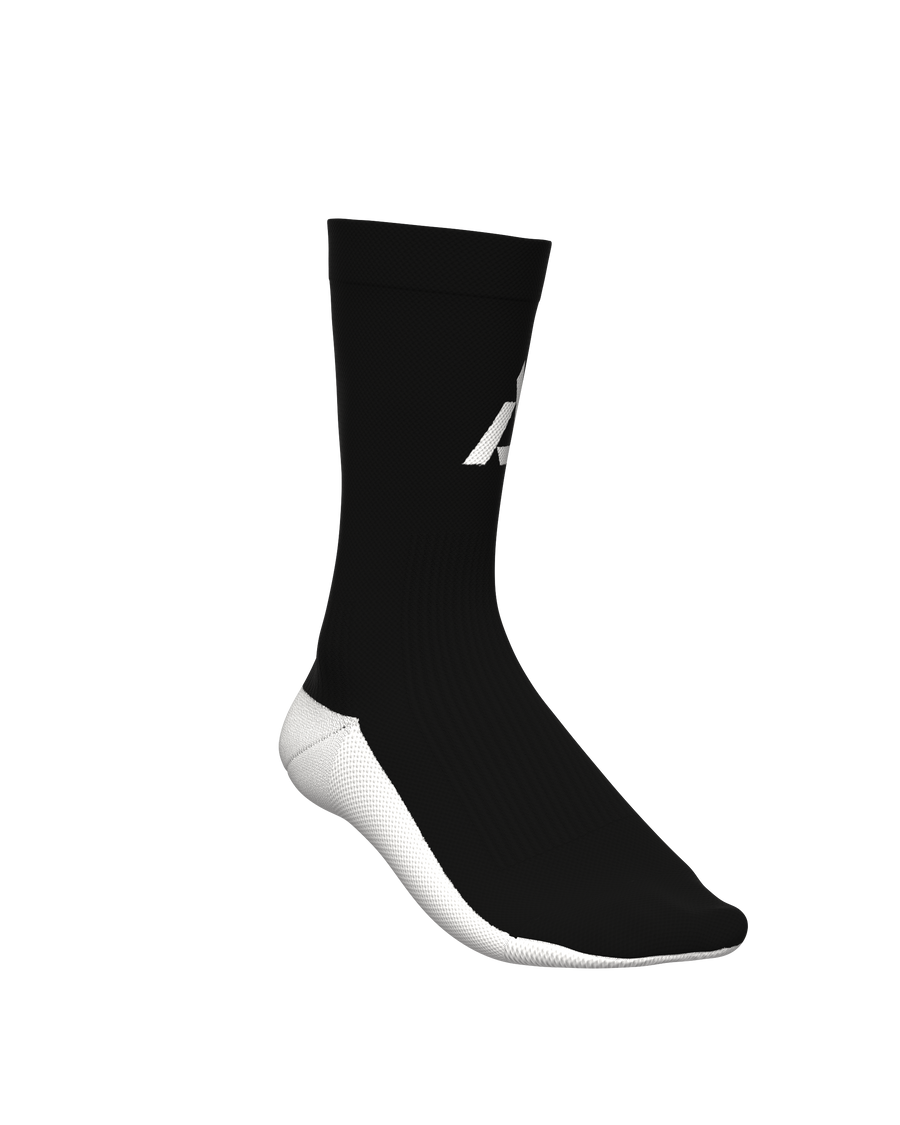 chaussettes de trail running socks all tracks motion noir et blanc