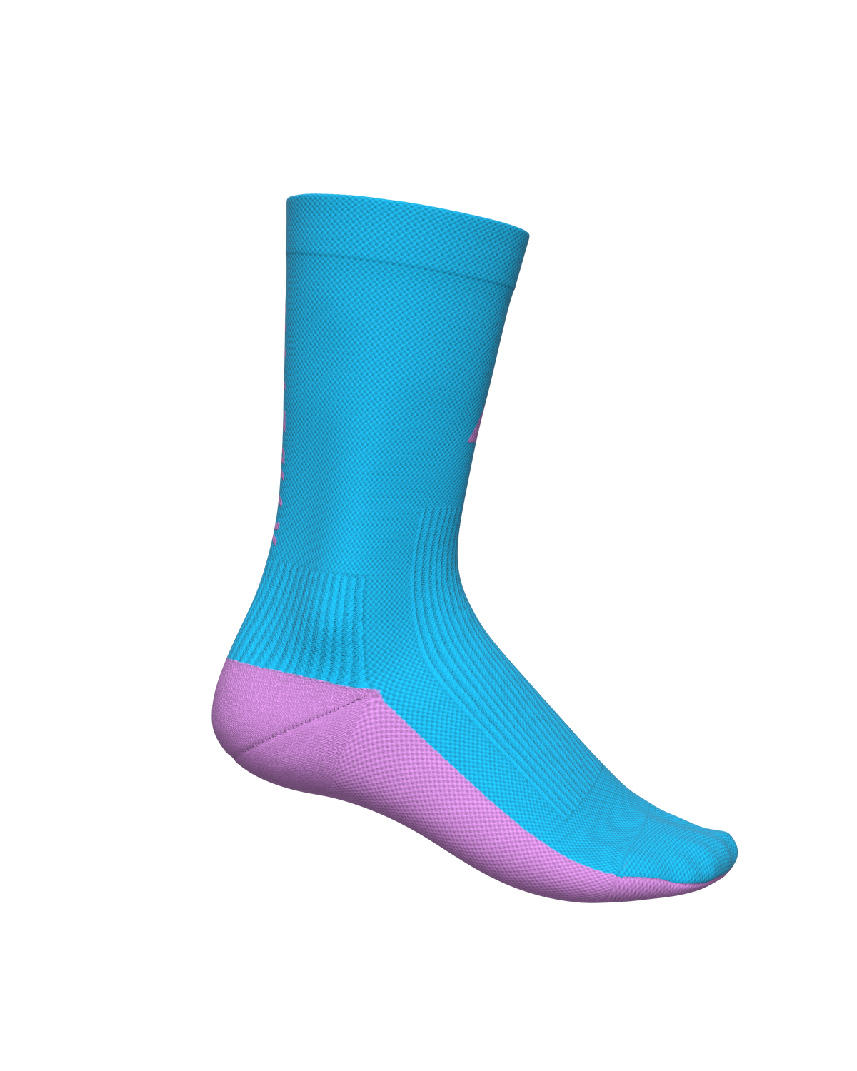 chaussettes de trail running socks all tracks motion bleu et rose